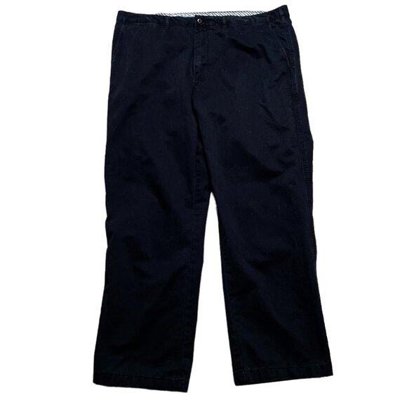 Cremieux Pants Mens Size 40x30 Black Slim Straight Leg - Picture 1 of 3